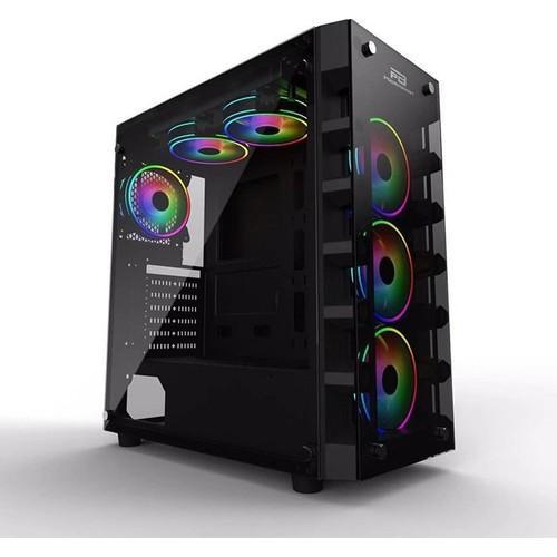 X59Rgb-650W 80+ Usb 3.0 Tempered Glass 6 X Rgb Fanlı Gaming Bilgisayar Kasası Jbst-X59Rgb-650