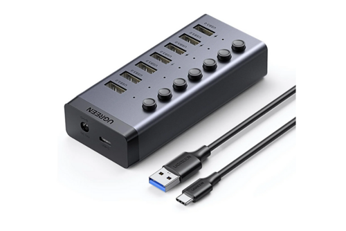 30778 7 Port 5Gbps (USB 3.0 Bağlantı Noktasında) Aktarım Hızı Hub Çoklayıcı ve Şarj İstasyonu