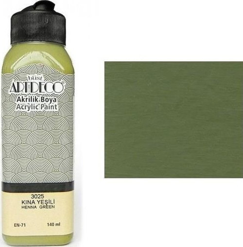 Akrilik Boya 140 Ml Kına Yeşili Y-070R-3025