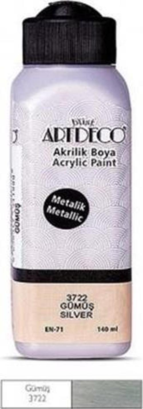 Akrilik Boya 140 Ml Metalik Gümüş Y-071R-3722