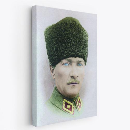Mustafa Kemal Atatürk Portresi Dekoratif Kanvas Tablo, Duvar Dekoru CF56