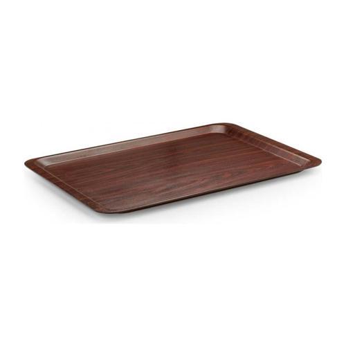 Verzalit Servis Tepsisi - 37X53 cm - kaymaz yüzeyli - ahşap desenli 10 Adet