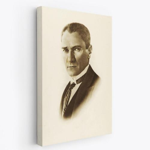 Mustafa Kemal Atatürk Portresi Dekoratif Kanvas Tablo, Duvar Dekoru CI59