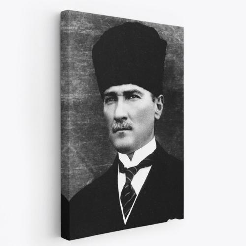 Mustafa Kemal Atatürk Portresi Dekoratif Kanvas Tablo, Duvar Dekoru CJ60