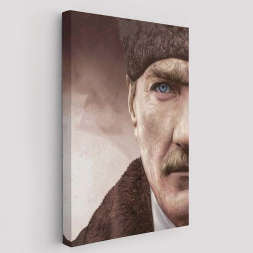 Önder Mustafa Kemal Atatürk Dekoratif Kanvas Tablo, Duvar Dekoru 6166