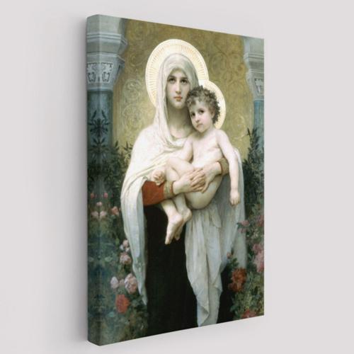 Hz Meryem ve Hz İsa Jesus Christ Dekoratif Kanvas Tablo, Duvar Dekoru 6438