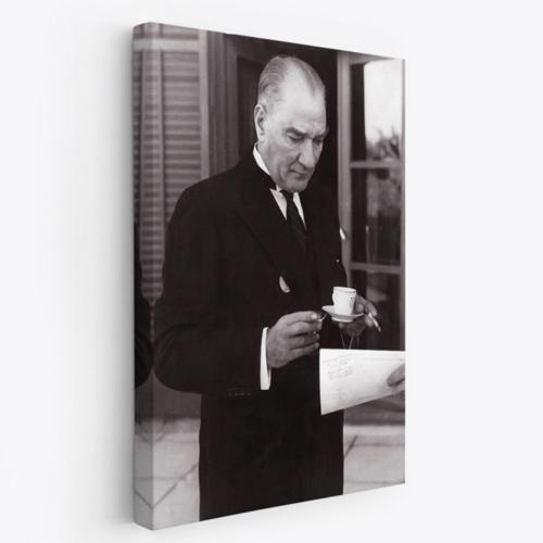 Mustafa Kemal Atatürk Portresi Dekoratif Kanvas Tablo, Duvar Dekoru FR141