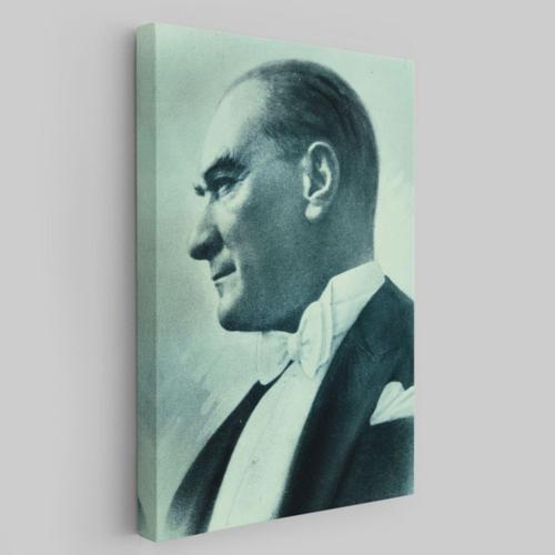 Mustafa Kemal Atatürk Portresi Dekoratif Kanvas Tablo, Duvar Dekoru CN63
