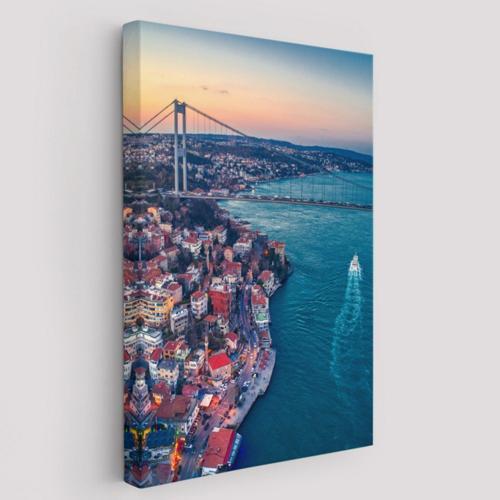 Kuş Bakışı Boğaziçi Dekoratif Kanvas Tablo, Duvar Dekoru 5971