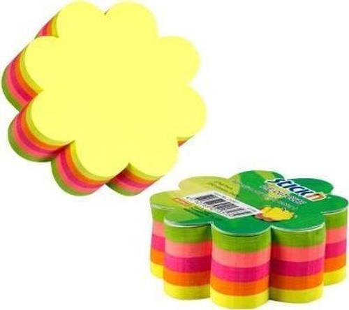 Yapışkanlı Not Kağıdı 67X67 Mm Neon Papatya Şekilli 4-2135700-5001