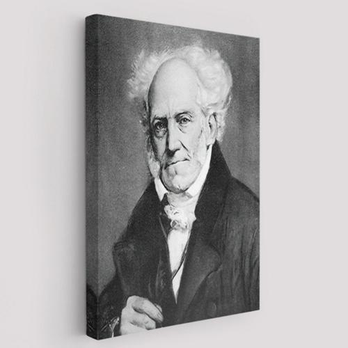 Arthur Schopenhauer Portre Dekoratif Kanvas Tablo, Duvar Dekoru 6266