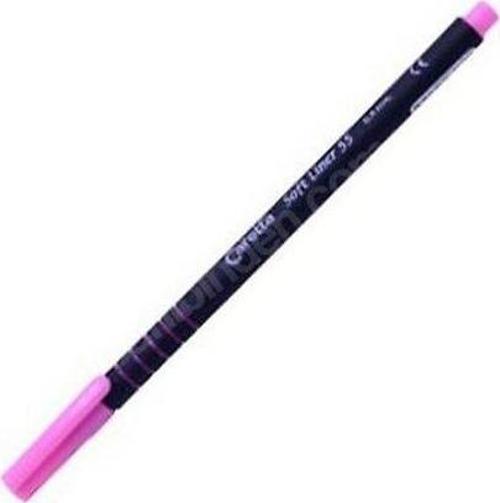 Soft Liner Keçe Uç Kalem Pembe CS-55-09  10 Lu (1 Paket 10 Adet)