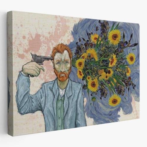 İntahar Eseri Vincent van Gogh Gerçeküstü Dekoratif Kanvas Tablo, Duvar Dekoru 6659