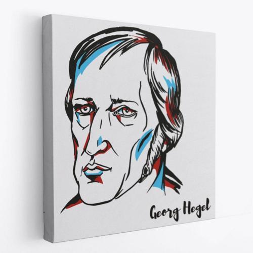Georg Wilhelm Friedrich Hegel Alman Filozof Dekoratif Kanvas Tablo, Duvar Dekoru 5819
