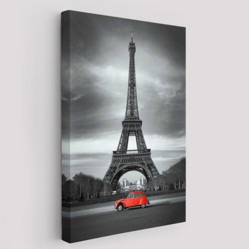 Eyfel Kulesi ile Paris Dekoratif Kanvas Tablo, Duvar Dekoru 6444