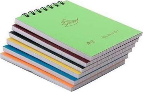 A7 Bloknot Spiralli Pp Kapak No:1 Kareli 60 Yaprak 24 Lü 3201 (1 Paket 24 Adet)