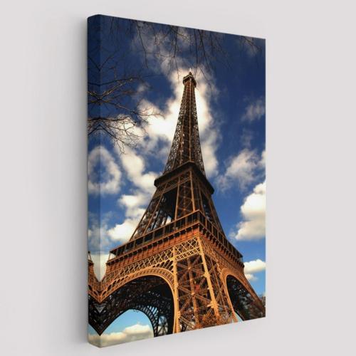 Eyfel Kulesi ile Paris Dekoratif Kanvas Tablo, Duvar Dekoru 6442