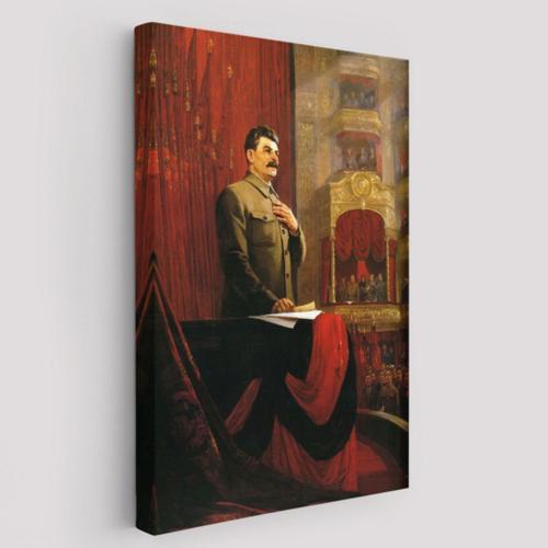 Sovyetler Birliği Eski Hükümet Başkanı Stalin Dekoratif Kanvas Tablo, Duvar Dekoru 6014