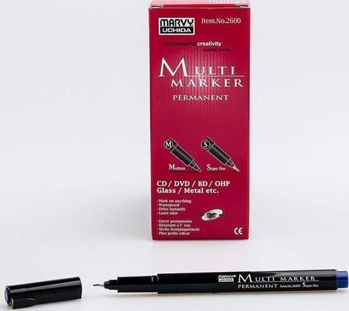 Asetat Kalemi Ohp M Uç Kırmızı 12 Li 2600M-2 (1 Paket 12 Adet)