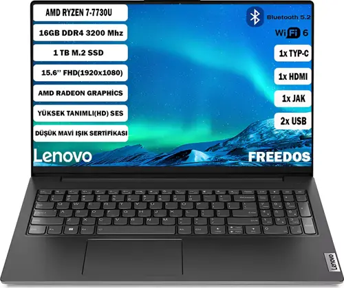 V15 G4 Abp Amd Ryzen 7 7730U 16 GB 1 TB SSD 15,6'' FHD Freedos 82YY0012TR+161