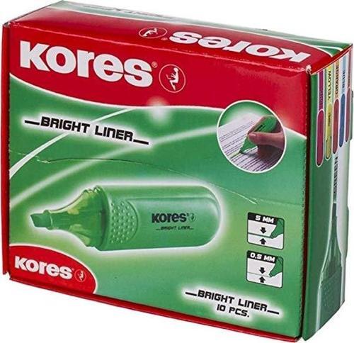 36105 Fosforlu Kalem Yeşil 10 Lu (1 Paket 10 Adet)