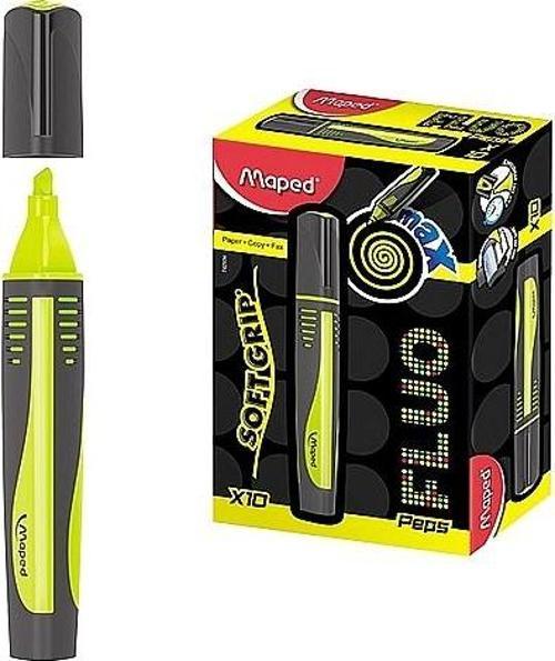 742934 Fosforlu Kalem Max Fluo Peps Mini 10 Lu Sarı (1 Paket 10 Adet)