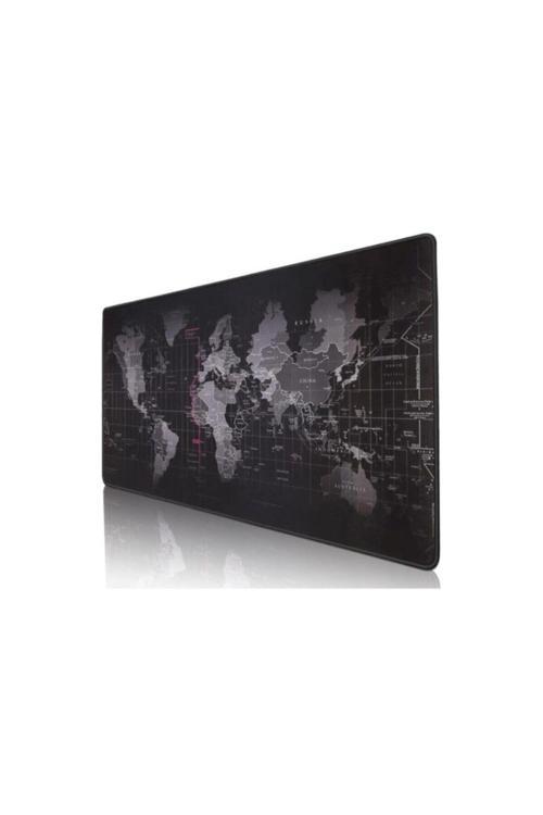 70X30 Klavye Orta Boy Mouse Pad 70X30 Dünya Haritalı Büyük Boy