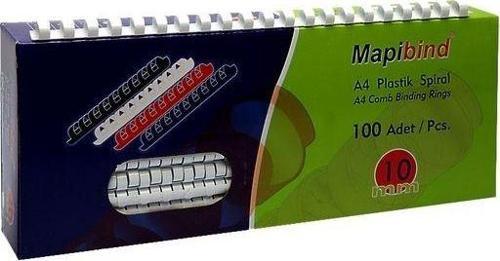 2011900 Plastik Spiral 19 Mm Beyaz 100 Lü (1 Paket 100 Adet)