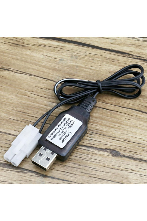 Kumandalı Oyuncaklar - Hobi Oyuncak Araba Için Usb Geniş Beyaz Soketli 9.6 V 250Ma Şarj Cihazı