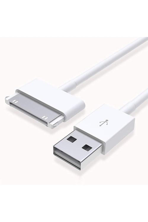Iphone 4 4S Ipod Nano Ipad (1- 2-3. Nesil) 30 Pin 1.5Metre Usb Veri Şarj Kablosu