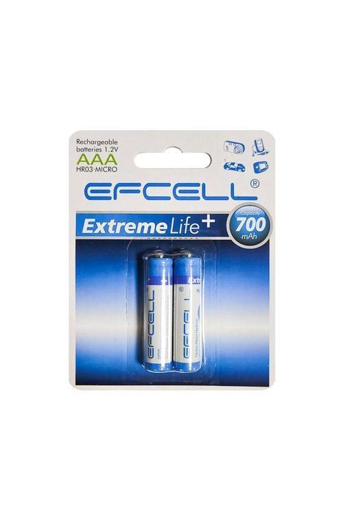 Hr-700Aaa Şarjlı Pil Aaa Ince Kalem 700 Mah Ni-Mh 2Li Paket