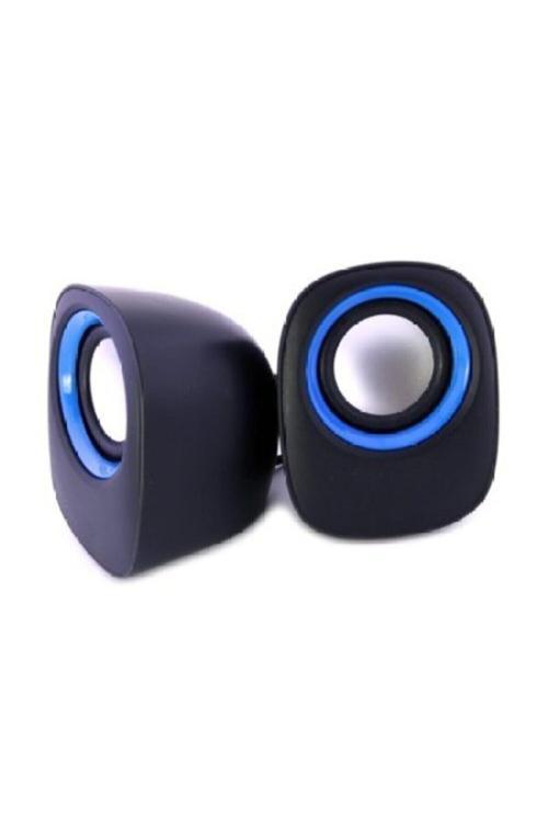 Hoparlör Bilgisayar/Pc/Laptop 1 1 Ses Sistemi Kablolu Siyah Usb Stereo Hoparlör