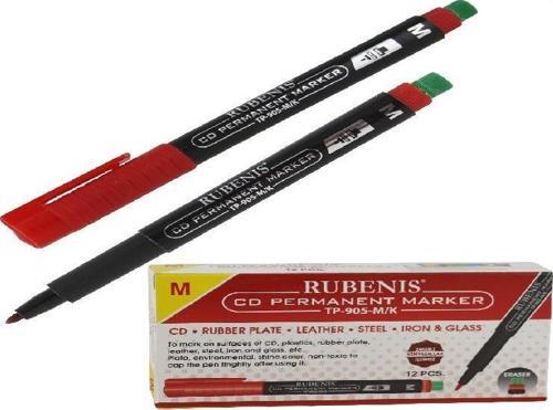 Tp-905-S/K Cd Kalemi Permanent S Seri Silgili Kırmızı 12 Li (1 Paket 12 Adet)