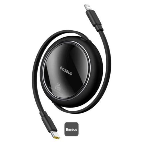 Free2Pull Makaralı Şarj Kablosu USB-C-Lightning 20W 1m. - Siyah