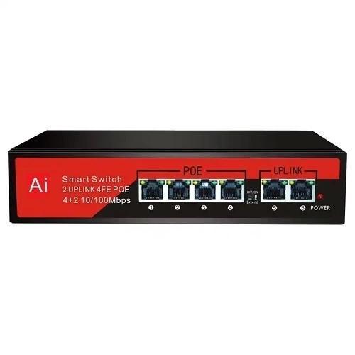 EZ-04PSE 4PORT 4FE+2FE MEGABIT POE SWITCH 65W