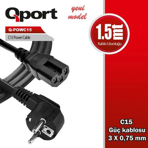 Q-POWC15 1.5M C15 POWER GUC KABLOSU