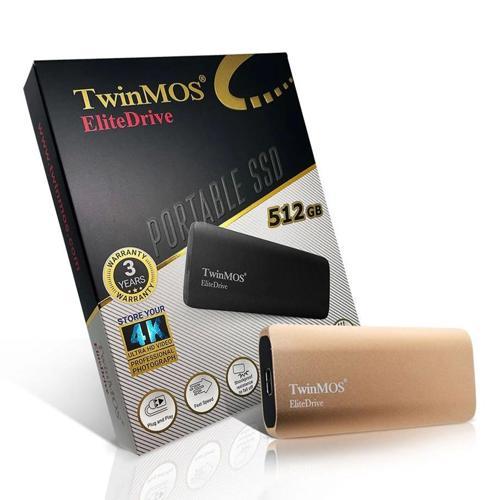 512GB Gold Taşınabilir External SSD USB 3.2/Type-C