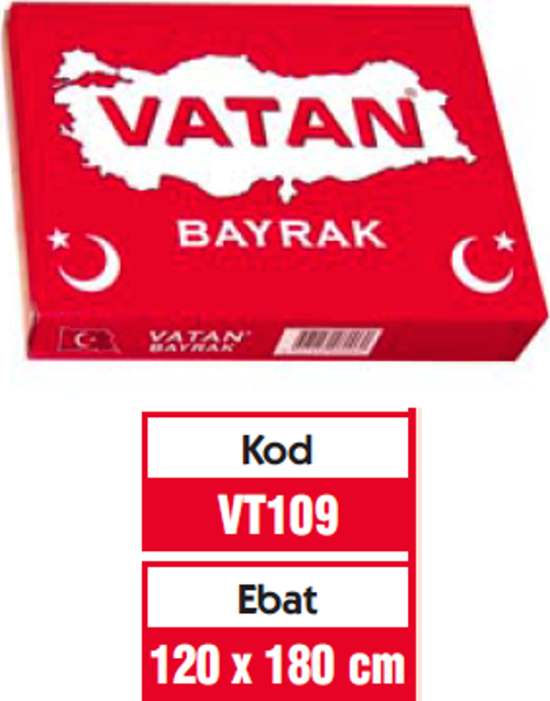 Türk Bayrağı 120X180 Cm Vt-109