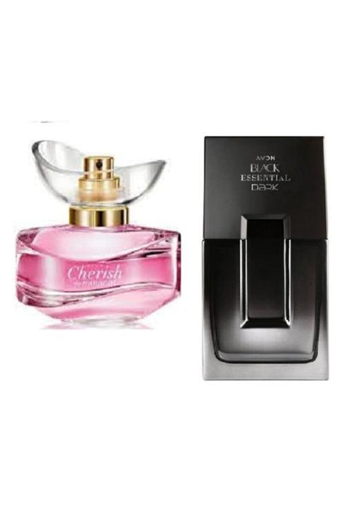 Cherish The Moment Edp 50 Ml Kadın Parfümü Ve Black Suede Dark  Edt 75 Ml Erkek Parfüm Set 232442343