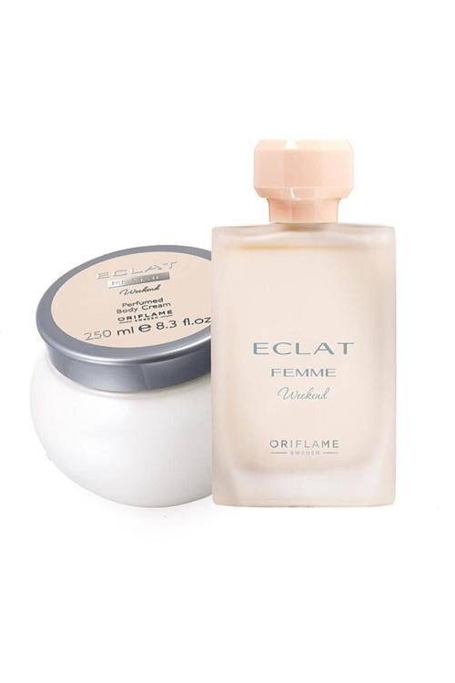 Eclat Femme Weekend Hediye Seti 50 Ml Parfüm, 250 Ml Parfümlü Kavanoz Krem