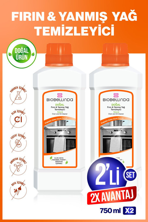 Fırın Ve Yanmış Yağ Temizleyici 750 Ml 2 Adet