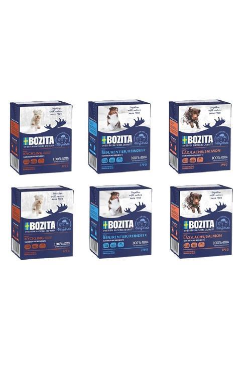 3 Çeşit Karma Tahılsız Köpek Yaş Maması 370 Gr. X 6 Adet