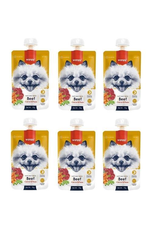 Taze Sığır Etli & Havuçlu Köpek Et Ezmesi 90 Gr. X 6 Adet