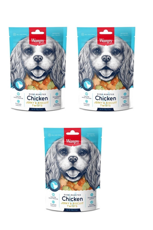 Köpek Ödülü Üzeri Tavuk Sargılı Bisküvi 100 Gr. X 3 Adet