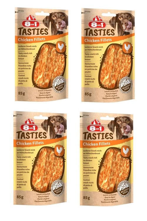 Tasties Chicken Fillets Tavuk Fileto Köpek Ödülü 85 Gr. X 4 Adet