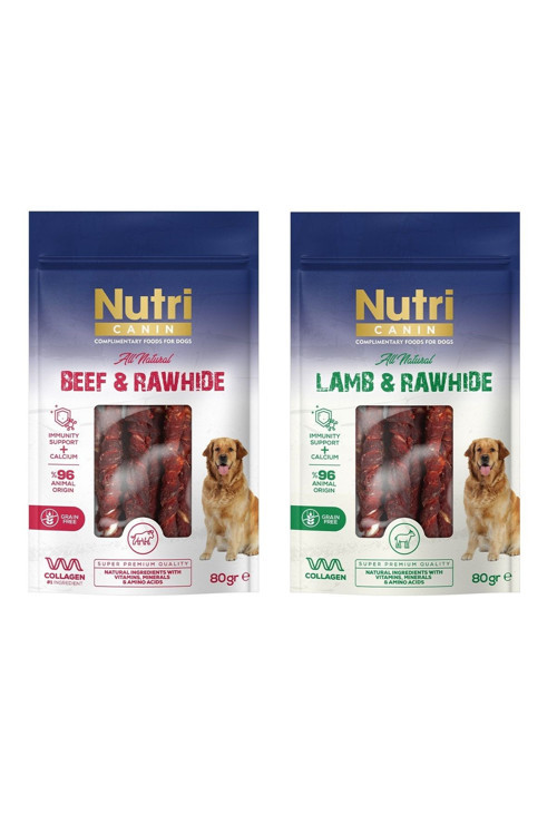 Rawhide Kemik 2 Çeşit Karma Köpek Ödülü 80 Gr. X 2 Adet