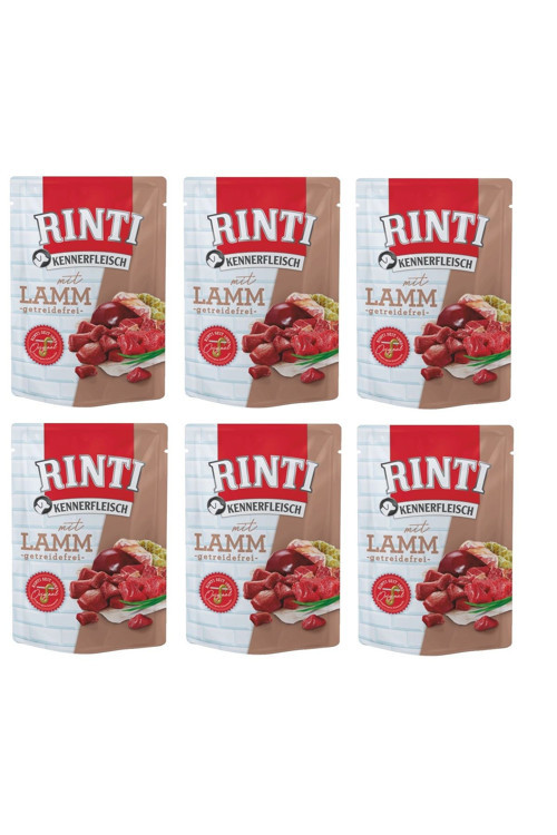Pouch Kuzu Etli Köpek Yaş Mama 400 Gr. X 6 Adet