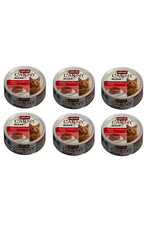 Carny Ocean Ton Ve Sığır Etli Kedi Konserve 80 Gr. X 6 Adet