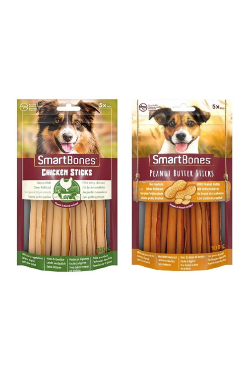 2 Çeşit Karma Stick Köpek Ödülü 5 Li 100 Gr. X 2 Adet