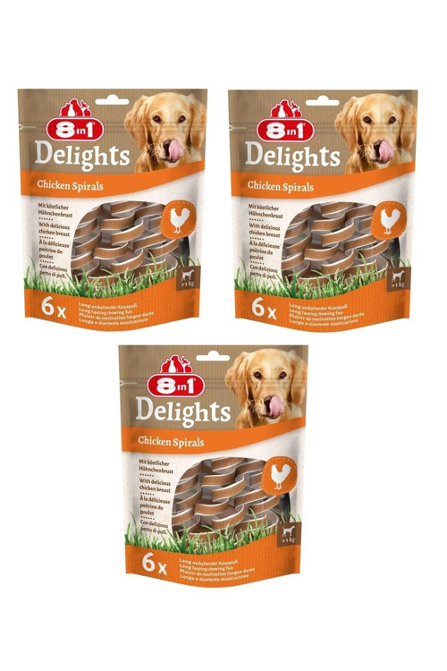 Delights Chicken Sprials Tavuklu Burgu Ödül 6 Lı X 3 Adet